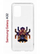 Чехол-накладка Samsung Galaxy A32 4G (598888) Kruche PRINT Зубков Паук