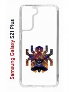 Чехол-накладка Samsung Galaxy S21 Plus (594681) Kruche PRINT Зубков Паук