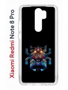 Чехол-накладка Xiaomi Redmi Note 8 Pro (585138) Kruche PRINT Зубков Паук 2