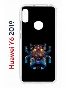 Чехол-накладка Huawei Y6 2019 (580675) Kruche PRINT Зубков Паук 2