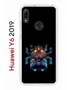 Чехол-накладка Huawei Y6 2019 (580675) Kruche PRINT Зубков Паук 2