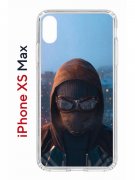 Чехол-накладка Apple iPhone XS Max (580655) Kruche PRINT Северный Паук