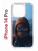 Чехол-накладка Apple iPhone 14 Pro (625958) Kruche PRINT Северный Паук