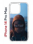 Чехол-накладка Apple iPhone 14 Pro Max (625953) Kruche PRINT Северный Паук