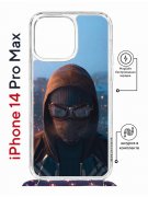Чехол-накладка Apple iPhone 14 Pro Max (625963) Kruche PRINT Северный Паук