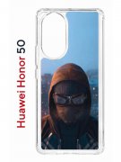 Чехол-накладка Huawei Honor 50 (610635) Kruche PRINT Северный Паук