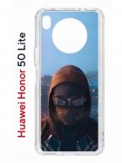 Чехол-накладка Huawei Honor 50 Lite (610636) Kruche PRINT Северный Паук