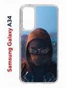 Чехол-накладка Samsung Galaxy A34 5G Kruche Print Северный Паук