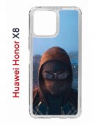 Чехол-накладка Huawei Honor X8 4G (638517) Kruche PRINT Северный Паук