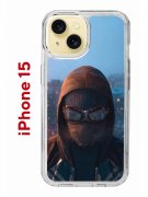 Чехол-накладка Apple iPhone 15 (641578) Kruche PRINT Северный Паук