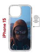 Чехол-накладка Apple iPhone 15 (641584) Kruche PRINT Северный Паук