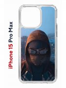 Чехол-накладка Apple iPhone 15 Pro Max (641577) Kruche PRINT Северный Паук