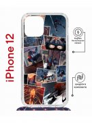 Чехол-накладка Apple iPhone 12  (598927) Kruche PRINT Комикс Паук