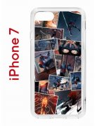 Чехол-накладка Apple iPhone 7 (580667) Kruche PRINT Комикс Паук