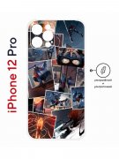 Чехол-накладка Apple iPhone 12 Pro (610612) Kruche PRINT Комикс Паук