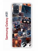 Чехол-накладка Samsung Galaxy A51 (582691) Kruche PRINT Комикс Паук