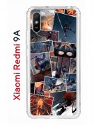 Чехол-накладка Xiaomi Redmi 9A (588935) Kruche PRINT Комикс Паук