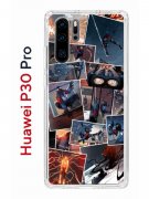 Чехол-накладка Huawei P30 Pro (580674) Kruche PRINT Комикс Паук