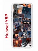 Чехол-накладка Huawei Y8P (588945) Kruche PRINT Комикс Паук