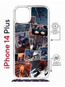 Чехол-накладка Apple iPhone 14 Plus (625962) Kruche PRINT Комикс Паук