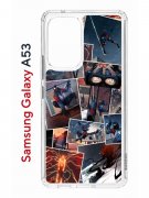 Чехол-накладка Samsung Galaxy A53 5G (630894) Kruche PRINT Комикс Паук