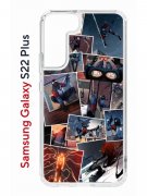 Чехол-накладка Samsung Galaxy S22 Plus (610634) Kruche PRINT Комикс Паук
