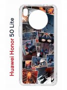 Чехол-накладка Huawei Honor 50 Lite (610636) Kruche PRINT Комикс Паук