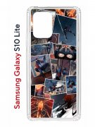 Чехол-накладка Samsung Galaxy S10 Lite (582683) Kruche PRINT Комикс Паук