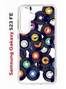 Чехол-накладка Samsung Galaxy S23 FE (646478) Kruche PRINT Виниловые пластинки