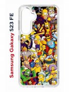 Чехол-накладка Samsung Galaxy S23 FE (646478) Kruche PRINT Симпсоны
