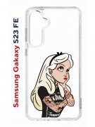 Чехол-накладка Samsung Galaxy S23 FE (646478) Kruche PRINT Tattoo Girl