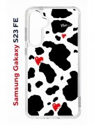 Чехол-накладка Samsung Galaxy S23 FE (646478) Kruche PRINT Корова
