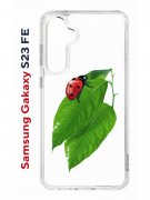Чехол-накладка Samsung Galaxy S23 FE (646478) Kruche PRINT Ladybug