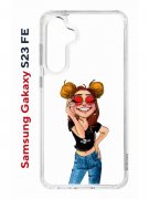 Чехол-накладка Samsung Galaxy S23 FE (646478) Kruche PRINT Smiling