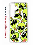 Чехол-накладка Samsung Galaxy S23 FE (646478) Kruche PRINT Инопланетянин