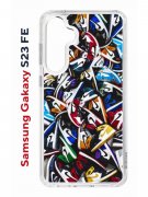 Чехол-накладка Samsung Galaxy S23 FE (646478) Kruche PRINT Кроссовки Nike Air