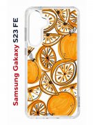 Чехол-накладка Samsung Galaxy S23 FE (646478) Kruche PRINT Апельсины