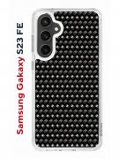 Чехол-накладка Samsung Galaxy S23 FE (646478) Kruche PRINT Карбон
