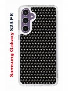 Чехол-накладка Samsung Galaxy S23 FE (646478) Kruche PRINT Карбон
