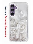 Чехол-накладка Samsung Galaxy S23 FE (646478) Kruche PRINT White roses