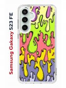 Чехол-накладка Samsung Galaxy S23 FE (646478) Kruche PRINT Абстракция Капли
