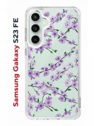 Чехол-накладка Samsung Galaxy S23 FE Kruche Print Сакура