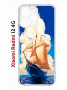Чехол-накладка Xiaomi Redmi 12 4G (646479) Kruche PRINT Парусник