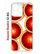 Чехол-накладка Xiaomi Redmi 12 4G (646479) Kruche PRINT Orange