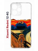 Чехол-накладка Xiaomi Redmi 12 4G (646479) Kruche PRINT Cookie Scream