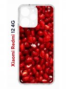 Чехол-накладка Xiaomi Redmi 12 4G (646479) Kruche PRINT Гранат