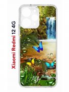 Чехол-накладка Xiaomi Redmi 12 4G (646479) Kruche PRINT Водопад