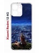 Чехол-накладка Xiaomi Redmi 12 4G (646479) Kruche PRINT Ночные Огни