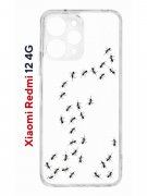 Чехол-накладка Xiaomi Redmi 12 4G (646479) Kruche PRINT Муравьи