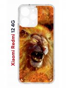 Чехол-накладка Xiaomi Redmi 12 4G (646479) Kruche PRINT Лев
